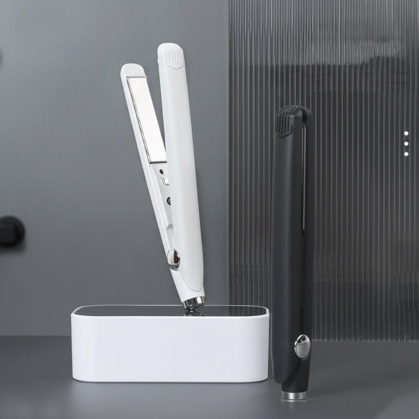 TrendiTwist – USB rechargeable cordless hair straightener for quick touch-ups 